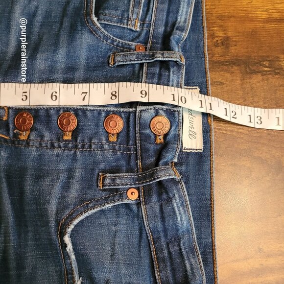 Madewell Jeans Size 27 Skinny 10" High Rise Tummy Control Rosecliff Wash H6319 - Picture 10 of 13